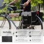 Tectake Fahrradtaschen Set: Gepäckträgertasche und Rahmentasche am Fahrrad.