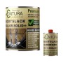 Contura 2K Bootslack Schwarz, seidenmatt, 550ml Set mit Härter. Ideal für Holz, Metall und GFK.