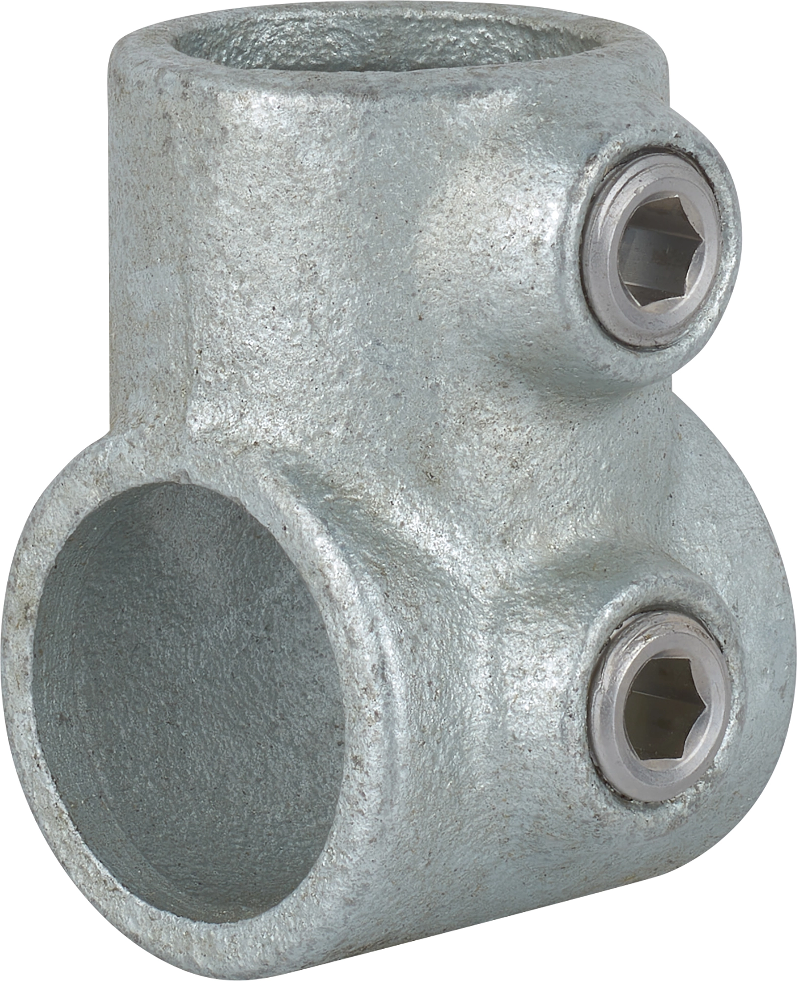 T-Stück 90° Silber verzinkt für Stahlrohr Ø 2,7 cm