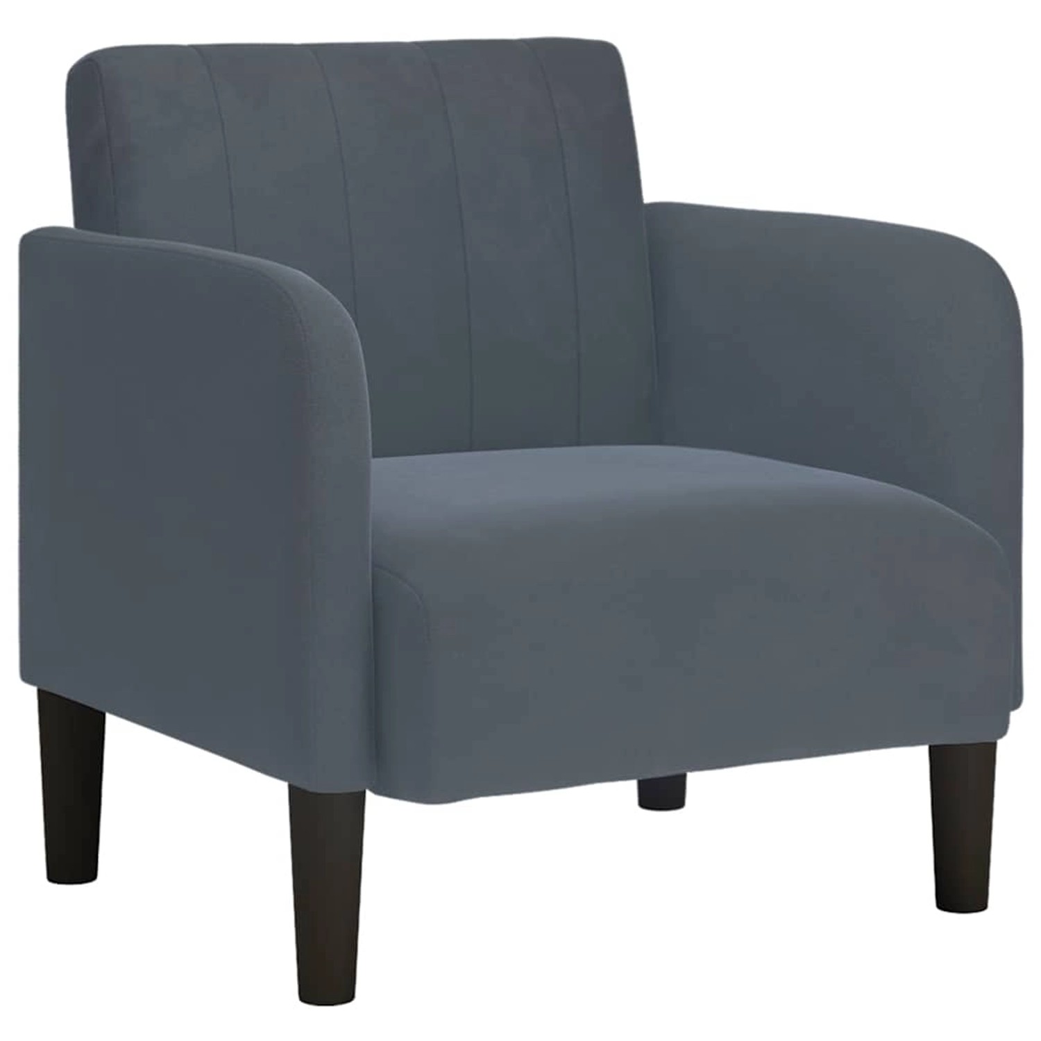 vidaXL Sessel mit Armlehnen Dunkelgrau 54 cm Samt 4100579 günstig online kaufen
