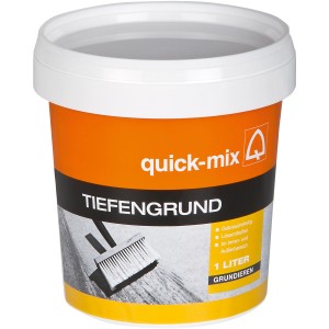 Eimer Quick-Mix Tiefengrund, 1 kg, gebrauchsfertig und lösemittelfrei.