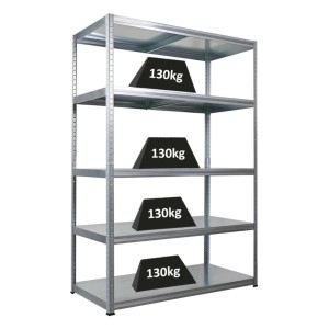 PROREGAL Schwerlastregal Steel Eagle HxBxT 180x120x60cm Fachlast 130kg Verzinkt