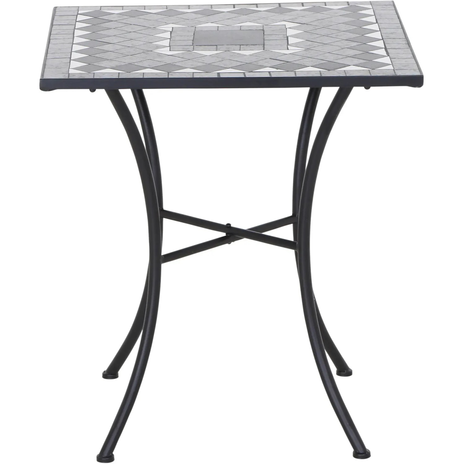 Siena Garden kleiner Gartentisch Como Quadratisch Grau 60 x 60 cm kaufen bei OBI