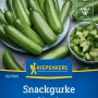 Kiepenkerl Salatgurke Salamanda F1: Snackgurken auf Teller und geschnitten in Schüssel.