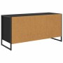 vidaXL TV-Schrank in Schwarz Eichen-Optik, 100 cm breit, mit Schublade und Tür.