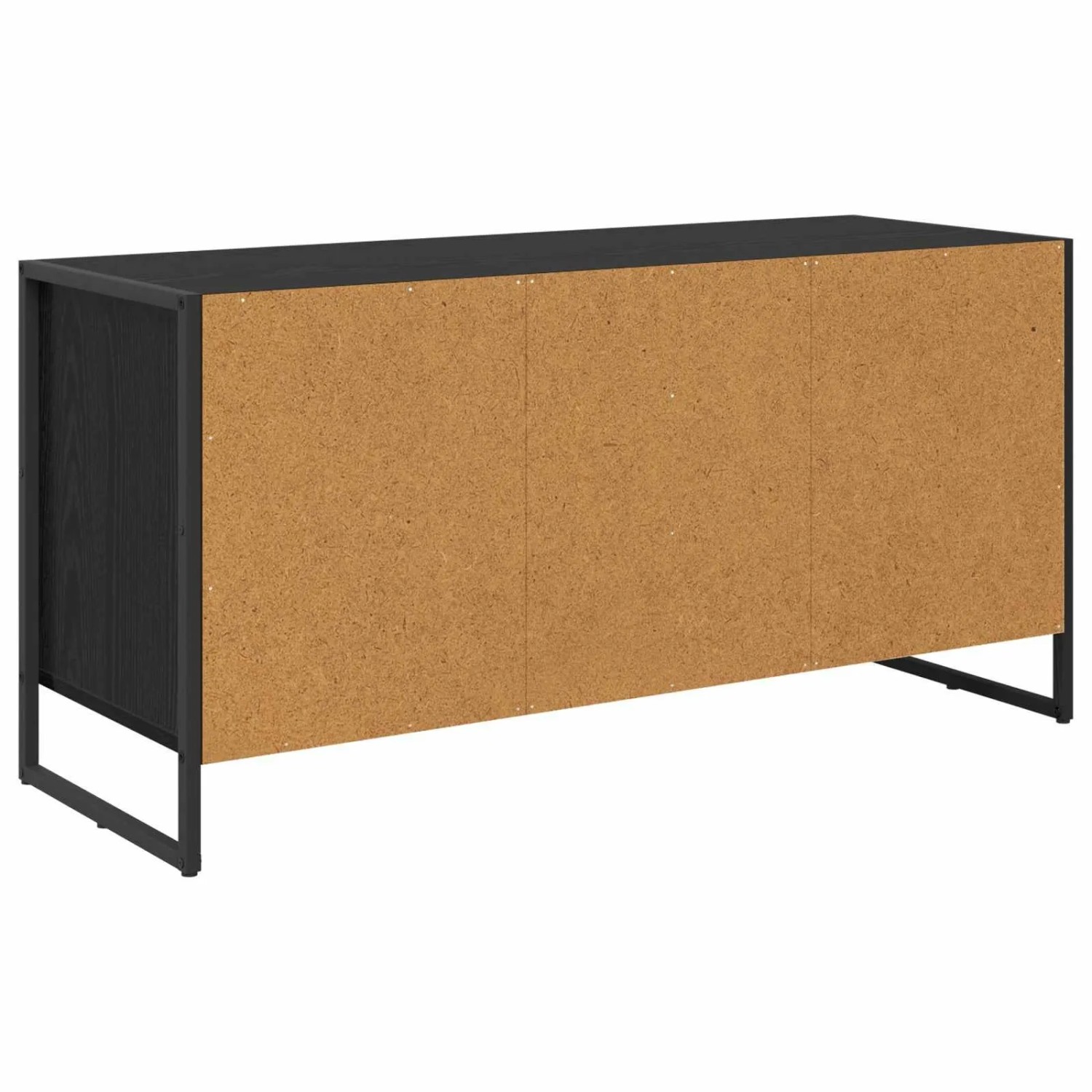 vidaXL TV-Schrank in Schwarz Eichen-Optik, 100 cm breit, mit Schublade und Tür.