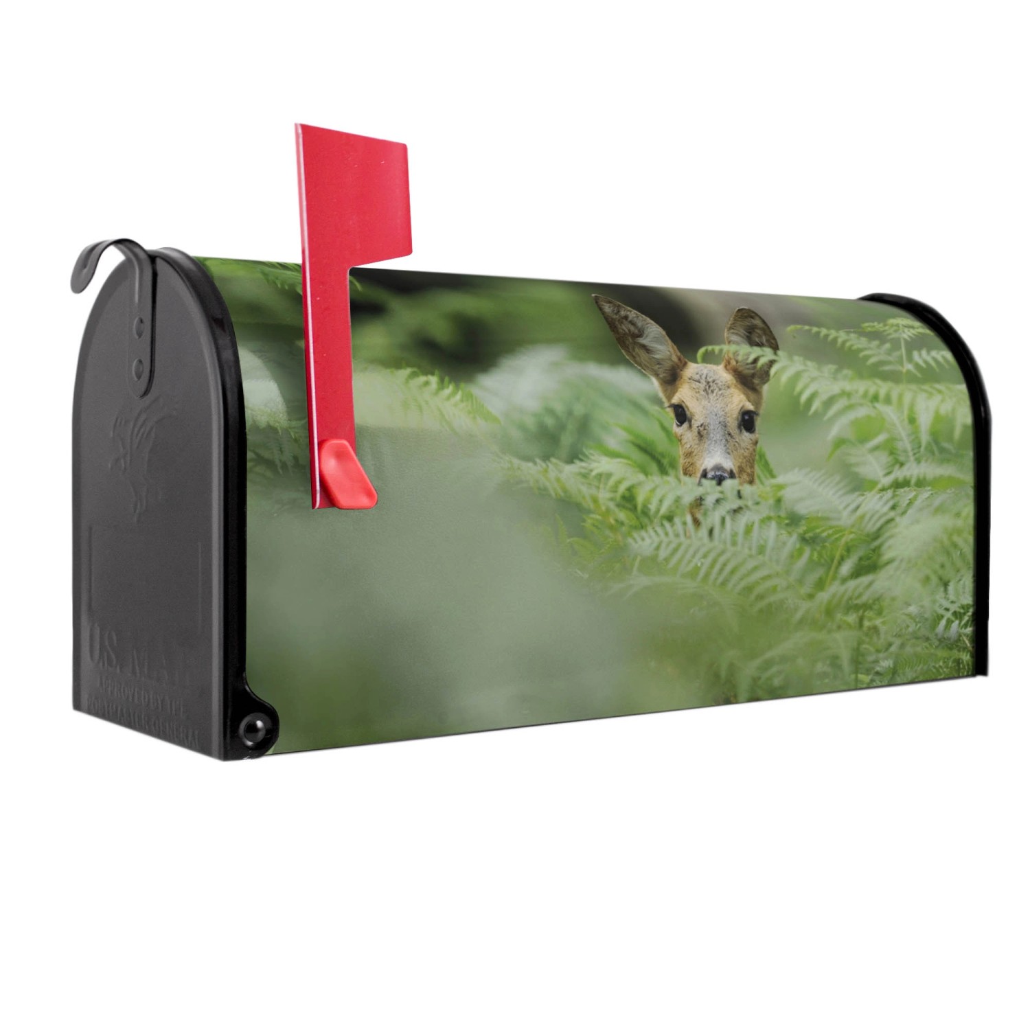 Banjado Amerikanischer Briefkasten Schwarz 48x22x16cm US Mailbox Letterbox günstig online kaufen