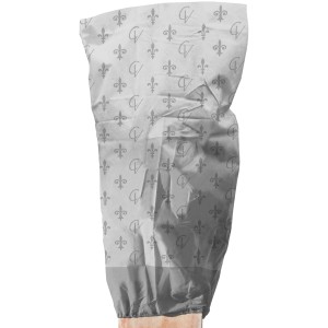 Graue Videx Garden Vlieshaube Lilie Mega XL 180x120 cm zum Schutz von Pflanzen.