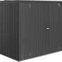 Biohort Geräteschrank Large, dunkelgrau-metallic, ideal zur Gartenaufbewahrung.