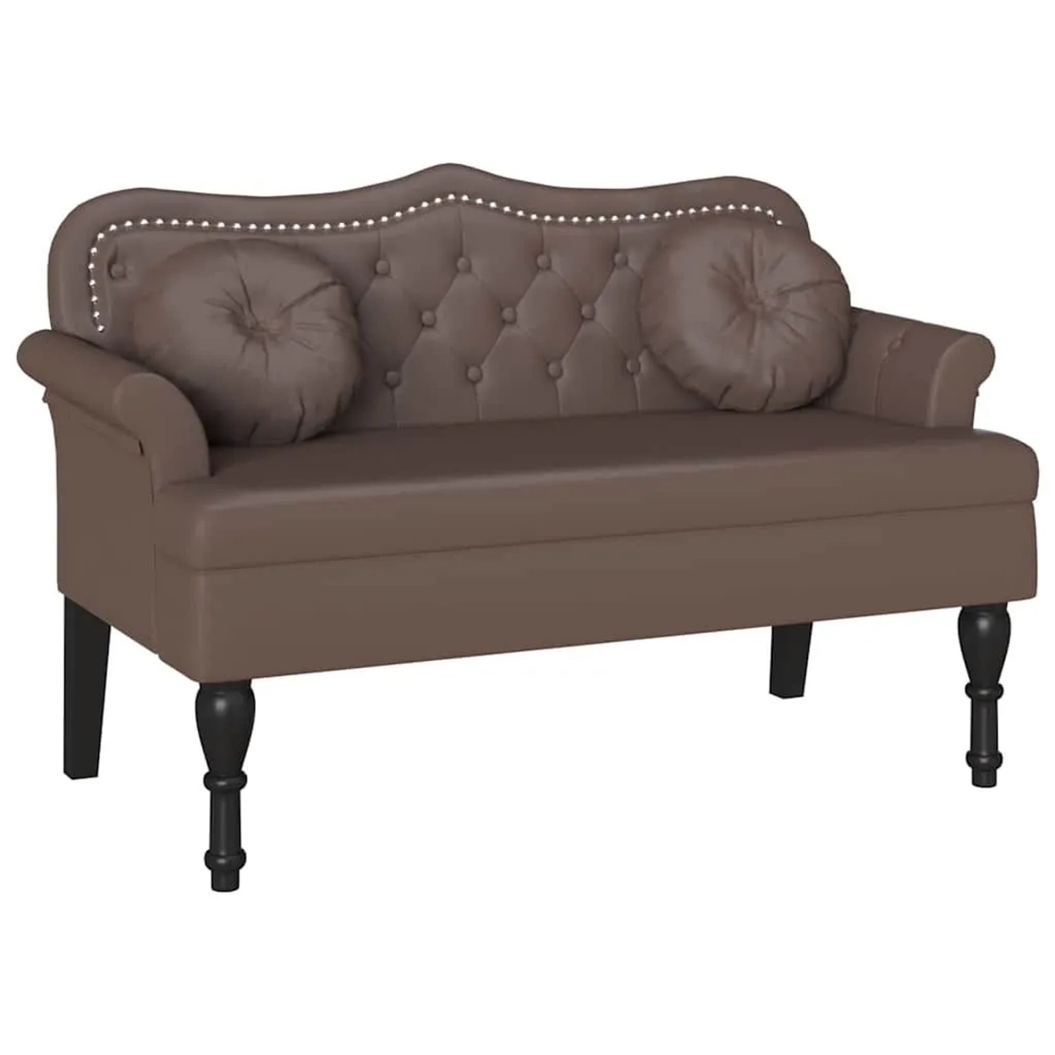 vidaXL Chesterfield Bank Braun 120,5 x 65 x 75 cm Kunstleder 42019281