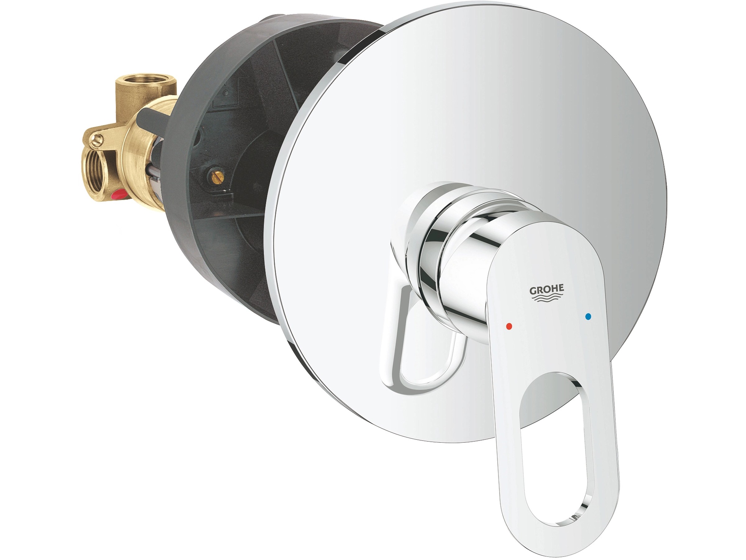 Grohe QuickFix Einhand-Brausebatterie Start Loop Unterputz Chrom 