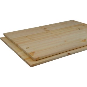 Massive, unbehandelte Kiefer Tischplatte, 120x80x2,8 cm, ideal für individuelle Tische.