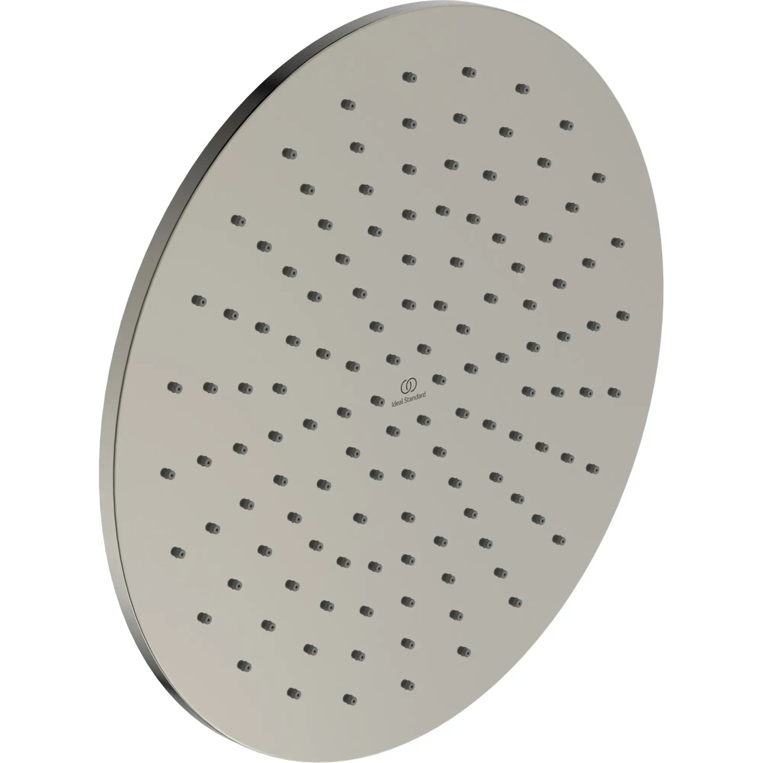 Runde Ideal Standard Kopfbrause Idealrain Atelier Ø300mm in Silver Storm für ein entspannendes Duscherlebnis.