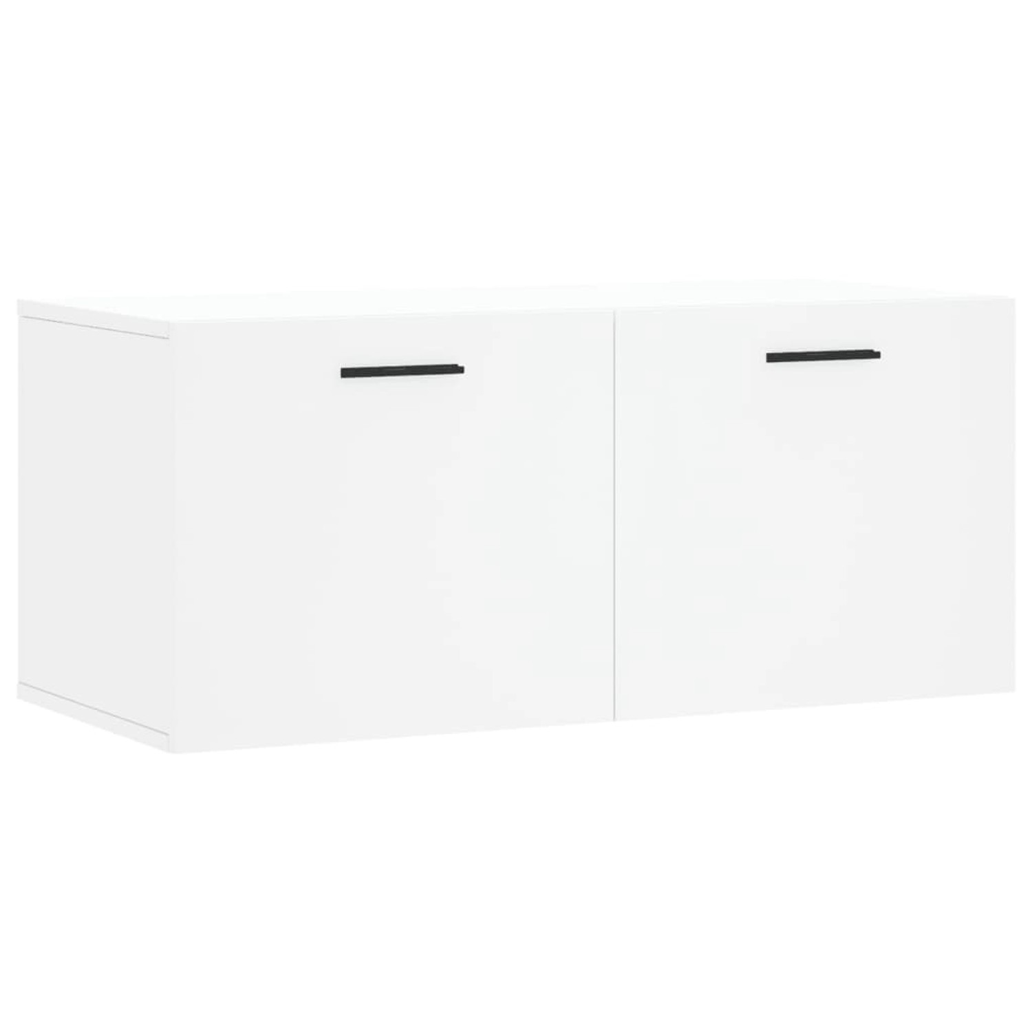 vidaXL Wandschrank Weiß 80x36,5x35 cm Holzwerkstoff Modell 2 günstig online kaufen