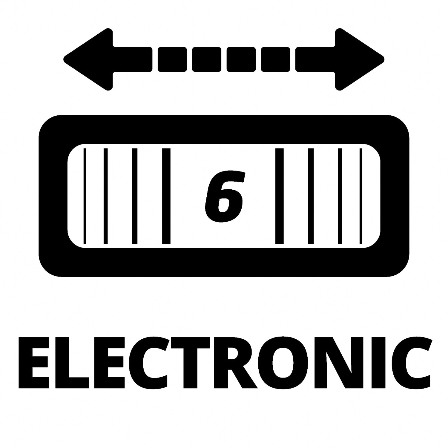 Symbol für elektronische Geschwindigkeitsregelung der Einhell Akku-Bandfeile.