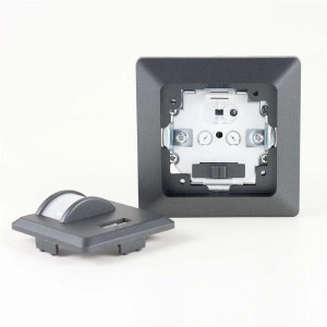 ChiliTec MILOS Bewegungsmelder, anthrazit, 2-Draht Unterputz Montage.