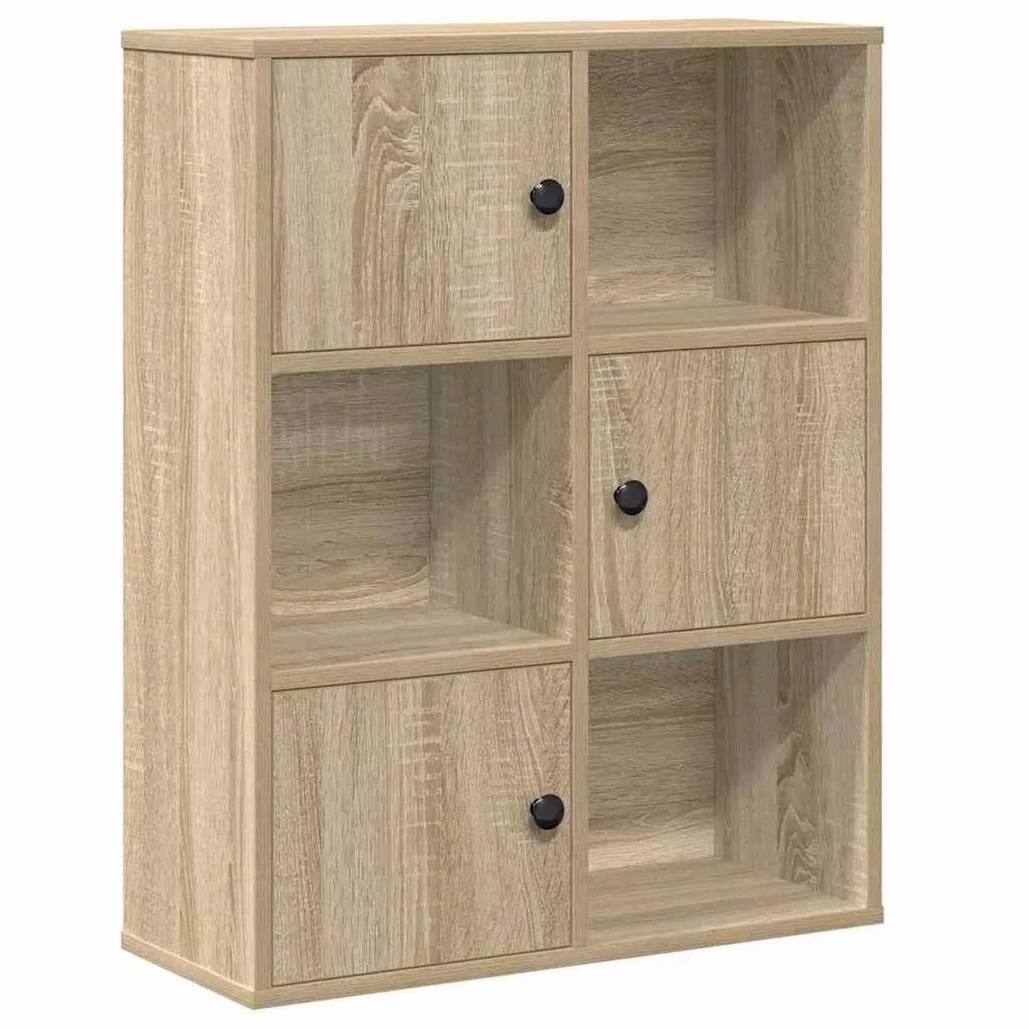 vidaXL Bücherregal Sonoma-Eiche 60x24x76,5 cm Holzwerkstoff 860384 günstig online kaufen