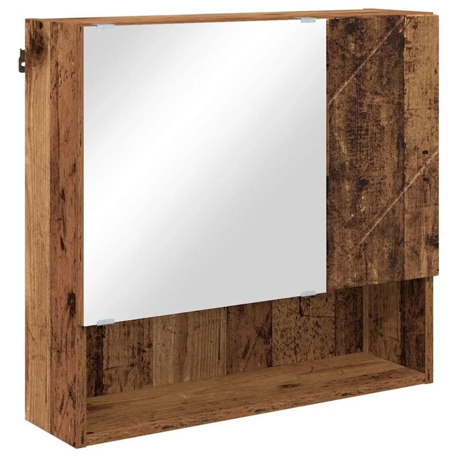 vidaXL Spiegelschrank mit Tür Altholz 59 x 17 x 55 cm Holzwerkstoff 883372 günstig online kaufen