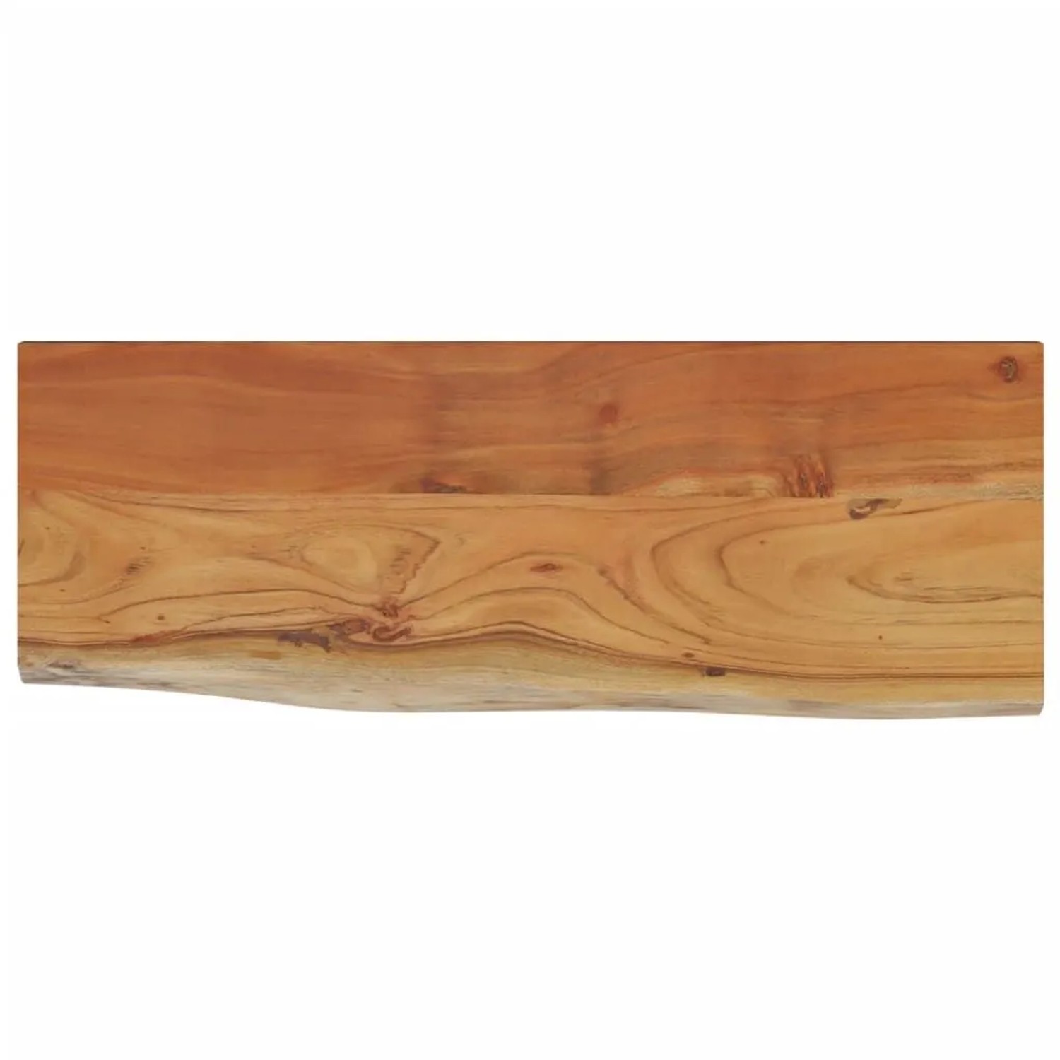 vidaXL Wandregal 50x20x3,8 cm Rechteckig Massivholz Akazie Baumkante 370271