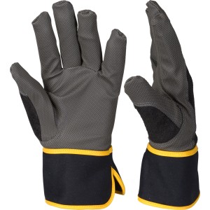 OX-ON Winterhandschuh Supreme 3608, schwarz-grau, Gr. 8. Wasserdicht, guter Griff, ideal für kalte Umgebungen.