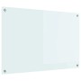vidaXL Küchenrückwand Weiß 90 x 60 cm Gehärtetes Glas 42018016