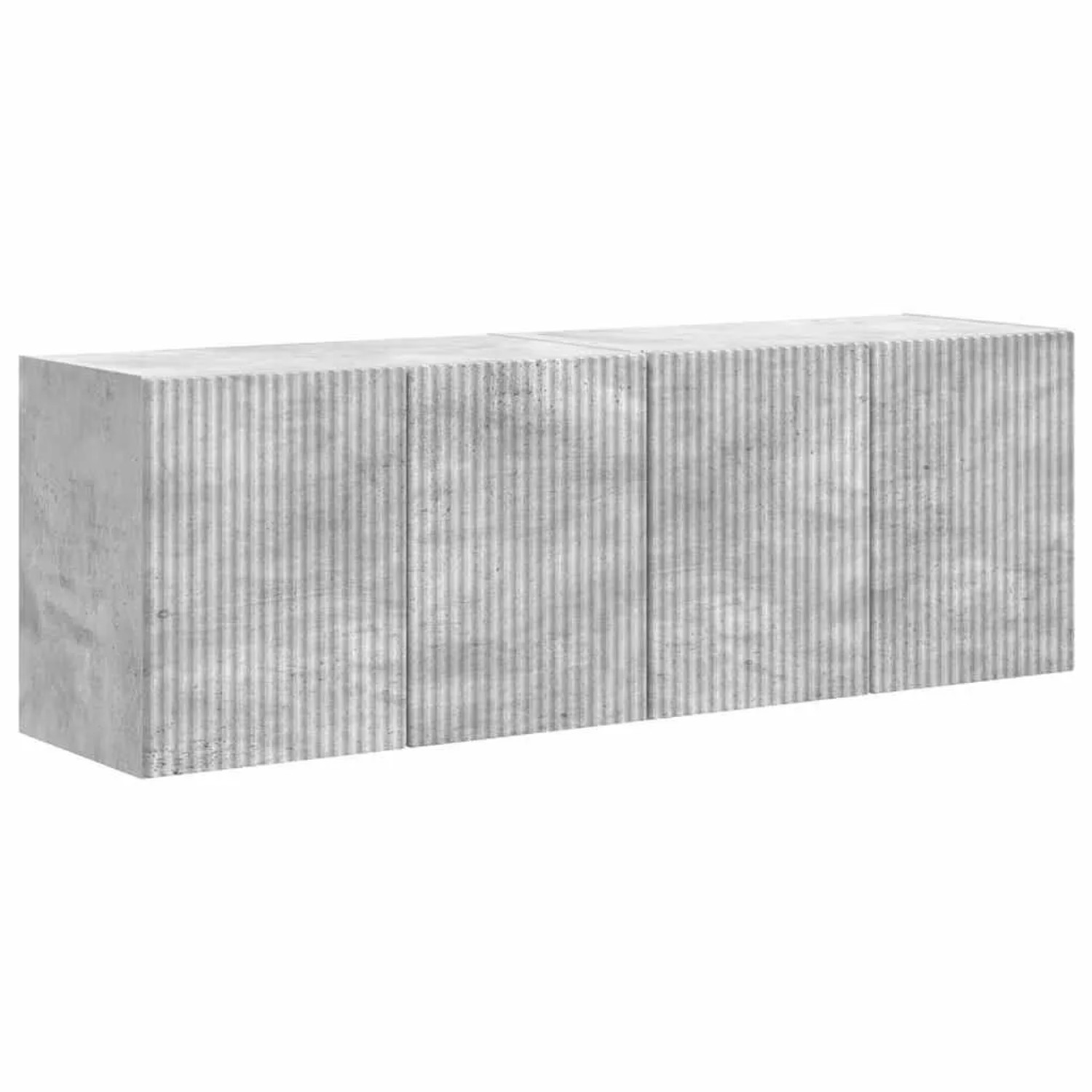 vidaXL TV-Wandschrank 2 Stk Beton Grau 59,5 x 31 x 40 cm Holzwerkstoff 892336