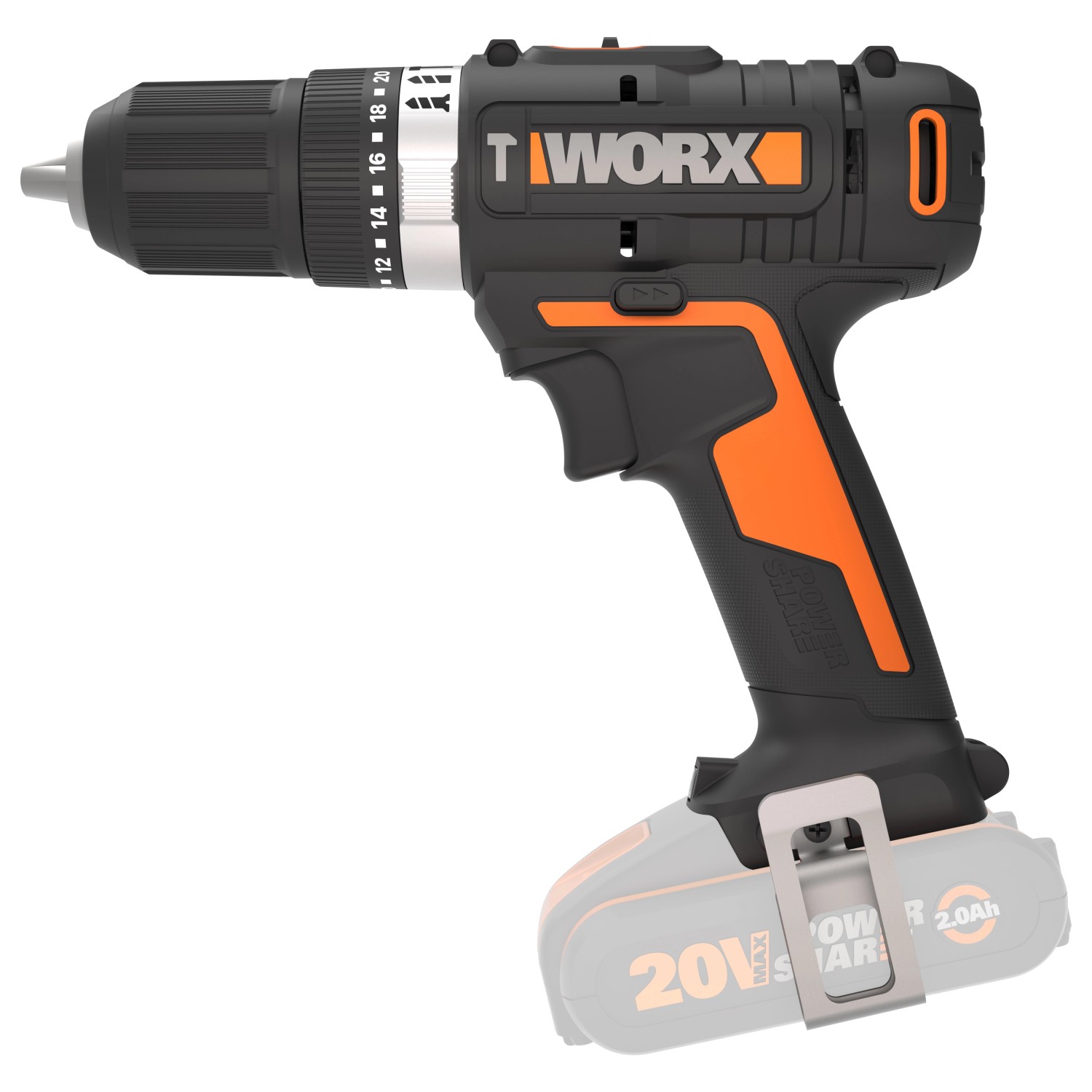 Worx 20 V Akku-Schlagbohrschrauber WX370.9 Solo