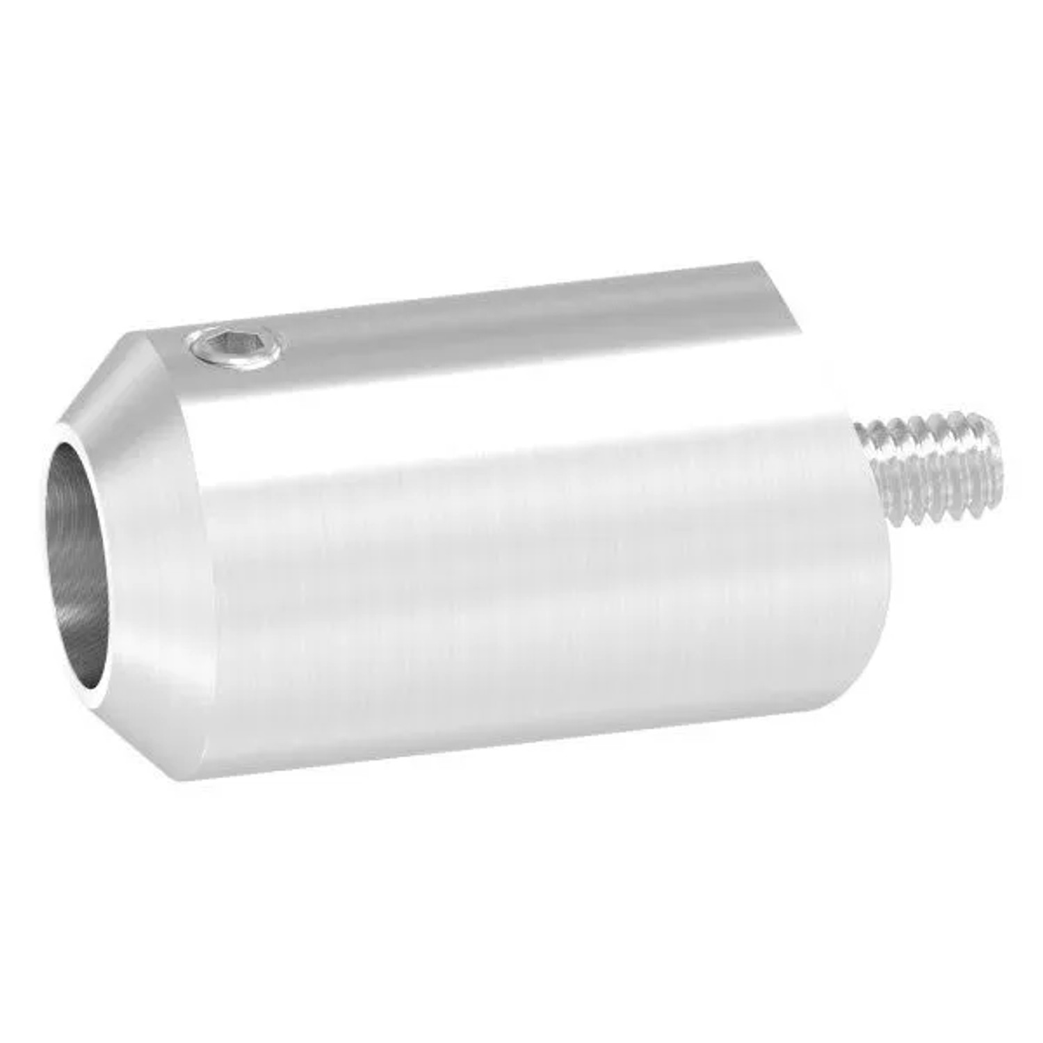 FeNau Querstabhalter Zum Stoßen Edelstahl V4A Bohrung Ø 12,5 mm Für Rohr Ø 42,4 mm