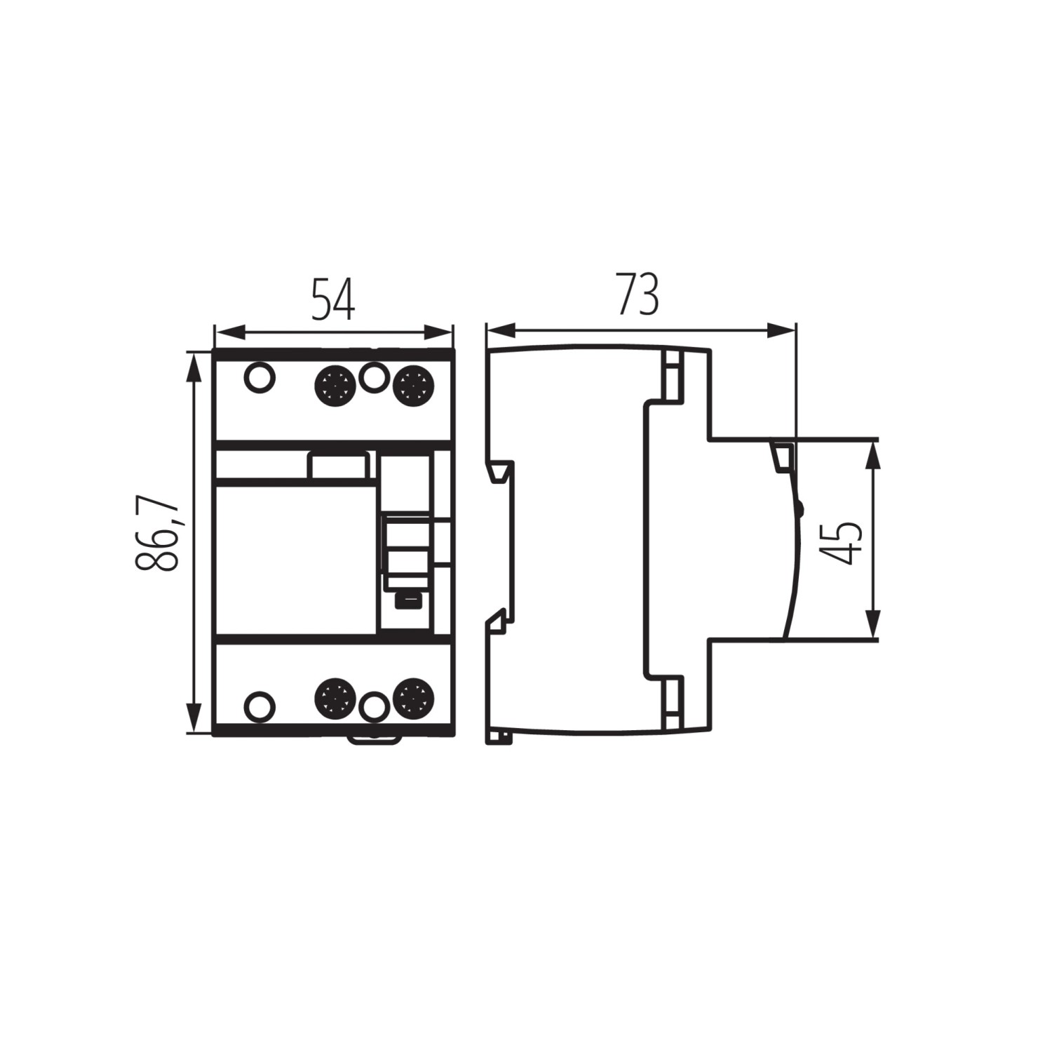 Kanlux Fehlerstromschutzschalter FI-Schalter 2P KRD10-2/40/300-B, Typ B_2