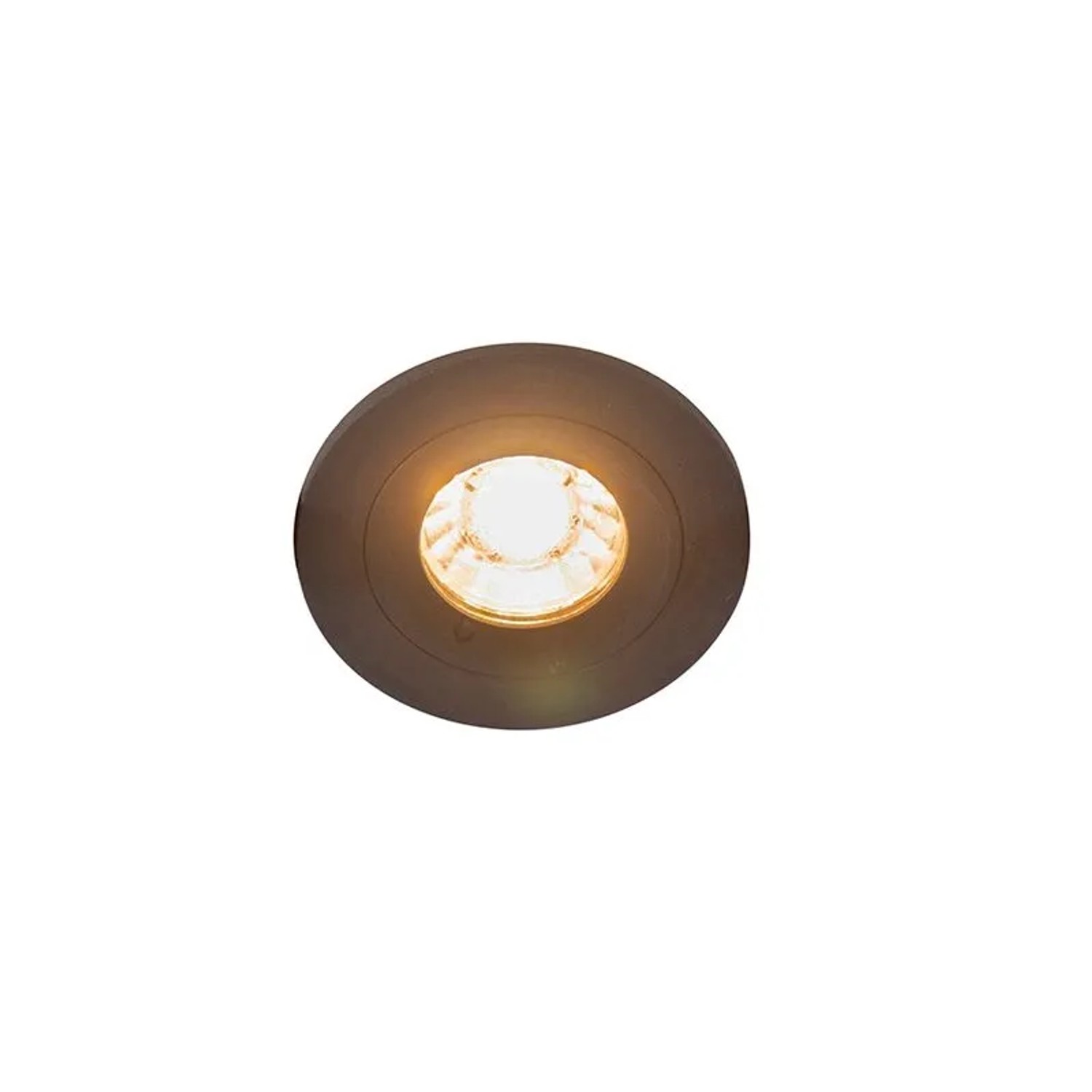 QAZQA Moderne Einbauleuchte Schwarz IP44 Xena Round