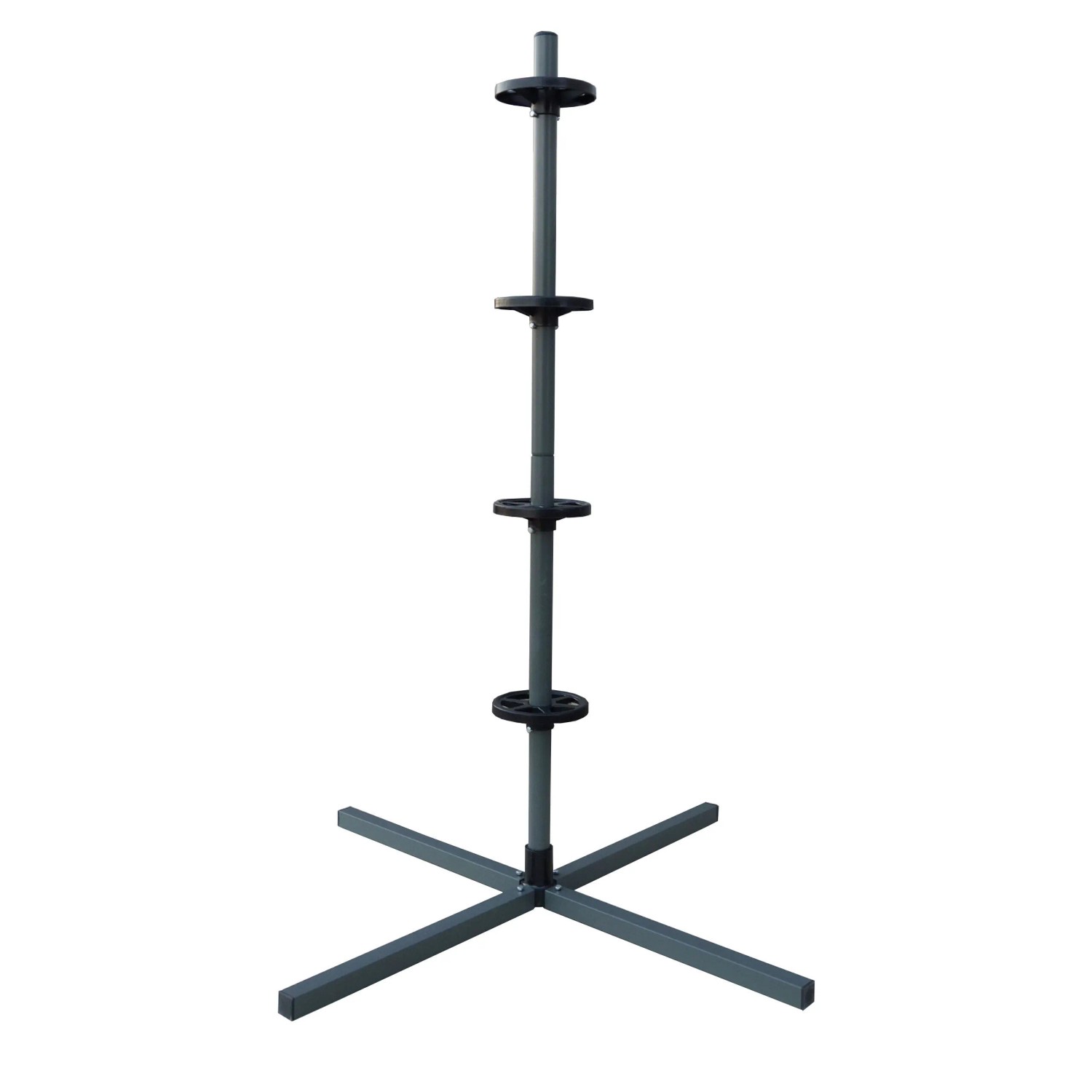 Relaxdays Reifenständer Stahl Grau für 4 Reifen 131,5 cm x 66 cm x 66 cm