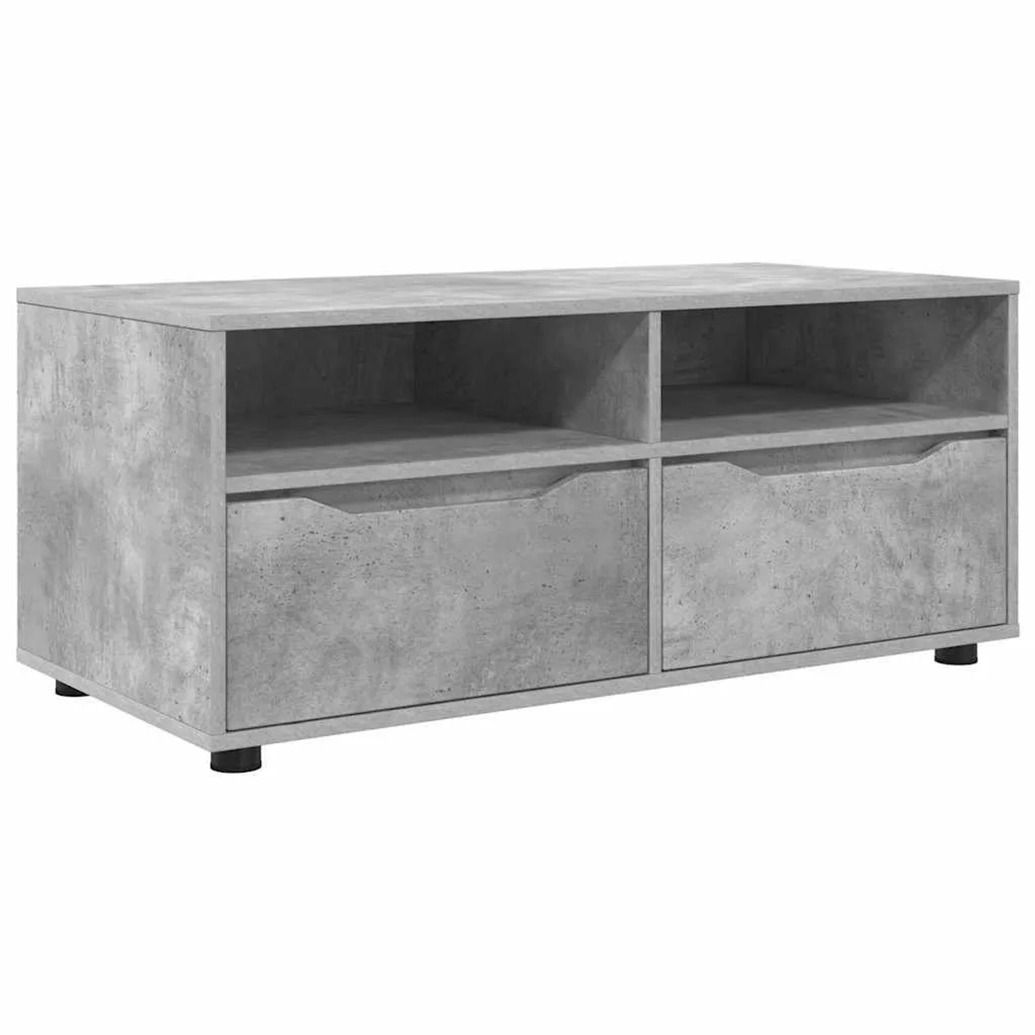 vidaXL TV-Schränk Beton Grau 100 x 48 x 43 cm Holzwerkstoff 888930 günstig online kaufen