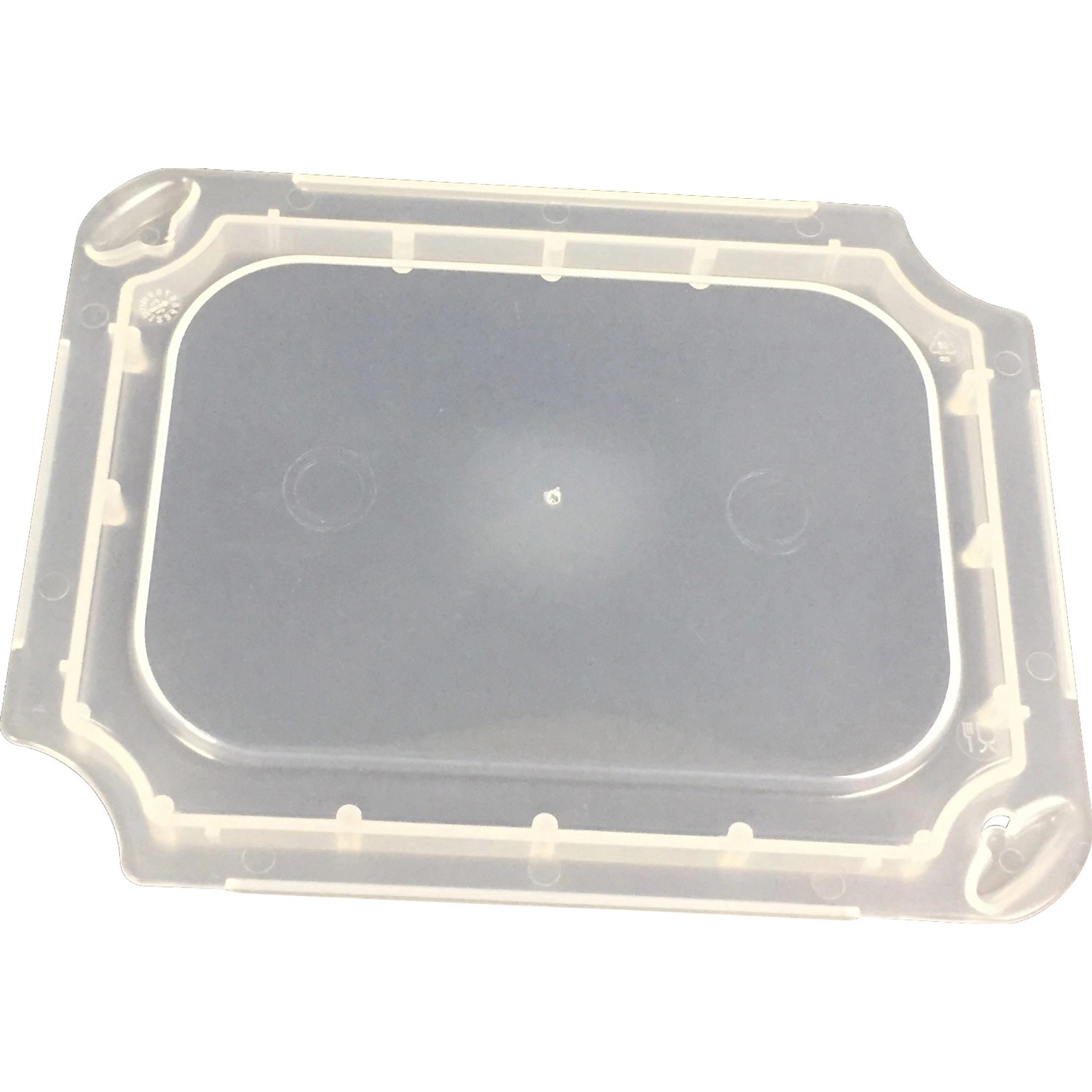 Eurobox-System Deckel für Einsatzkasten 1/8 gekreuzt Transparent