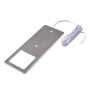 Kalb LED Unterbauleuchte, dimmbar, Edelstahl gebürstet, Küchenleuchte, 4er Set, Warmweiß