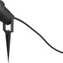 Anthrazitfarbener Trio Gartenstrahler Ubangi mit Erdspieß und Kabel.