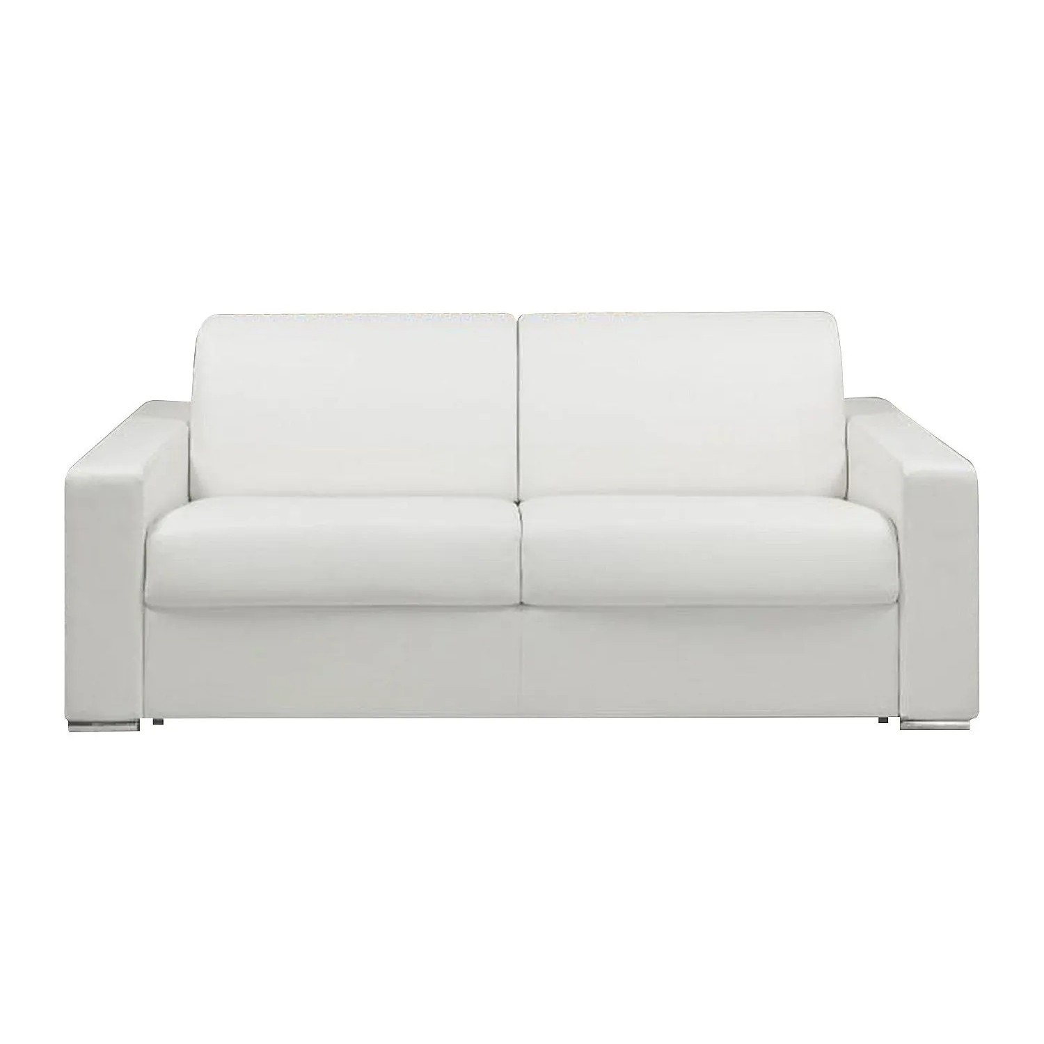 Vente-unique Schlafsofa Calito Weiß 194 cm