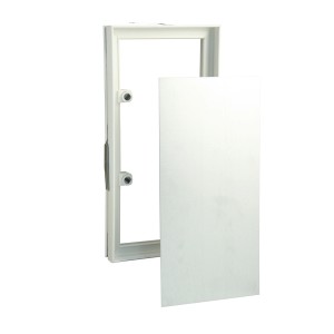 Marley Fliesenrahmen mit Trägerplatte und Magneten, Kunststoff, 156x309mm.