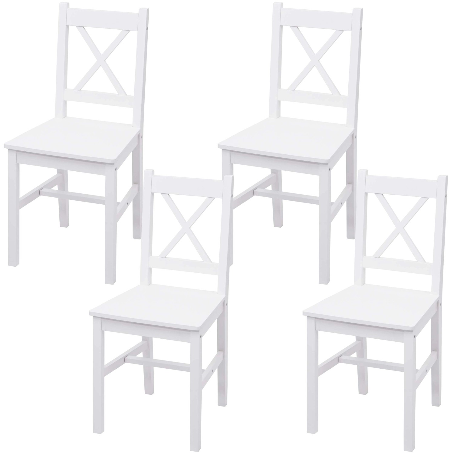 MCW Esszimmerstuhl F77 4er-Set Weiß günstig online kaufen