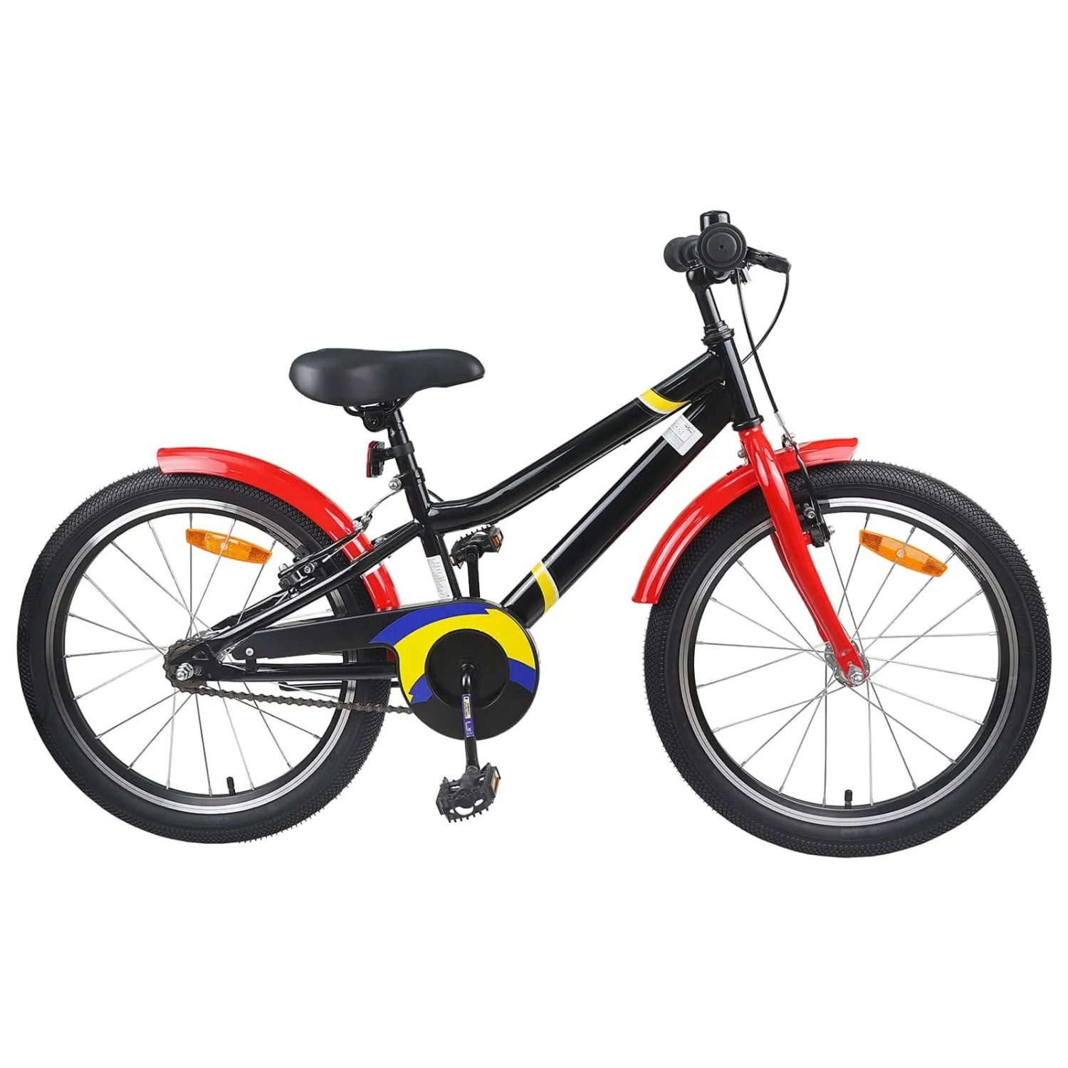 vidaXL Kinderfahrrad 22 Zoll für 7-12 Jahre Alt Blau Weiß 42009398