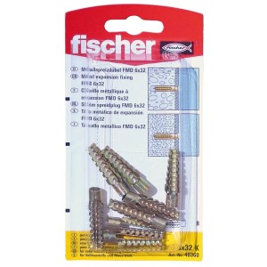 Fischer Metallspreizdübel FMD 6x32, 8 Stück, für hohe Tragkraft in Beton und Mauerwerk.