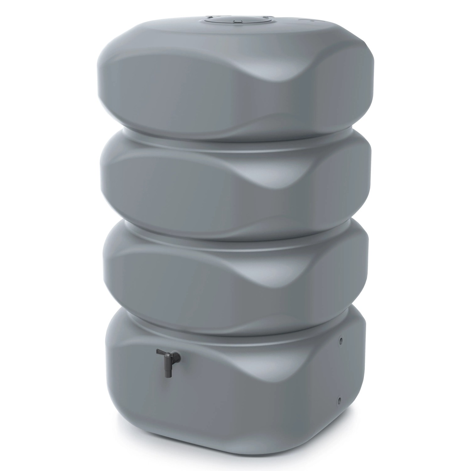 Waterform Regentonne Gubo 700 l Grau Glatt