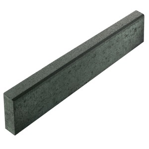 Anthrazit Tiefbordstein, 8x25x100 cm, für Beet- und Wegeinfassung.