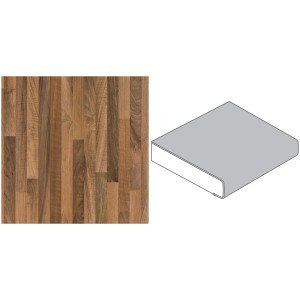 Arbeitsplatte Nussbaum Butcherblock hell, 60 cm breit, Meterware für die Küche.