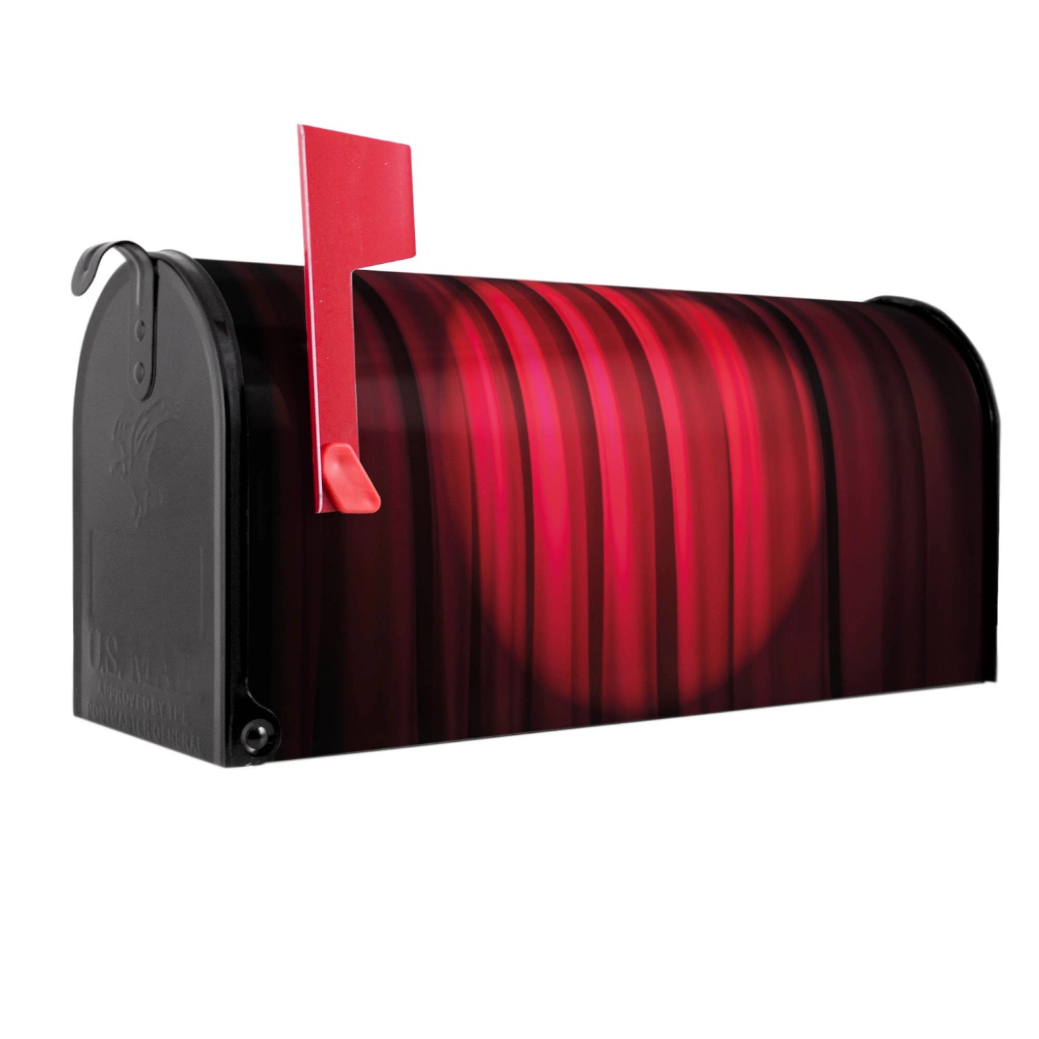 Banjado Amerikanischer Briefkasten Schwarz 48x22x16cm US Mailbox Letterbox günstig online kaufen