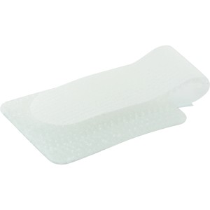 Schwaiger Klett-Wandclip, weiß, zur einfachen Kabelbefestigung und -ordnung.