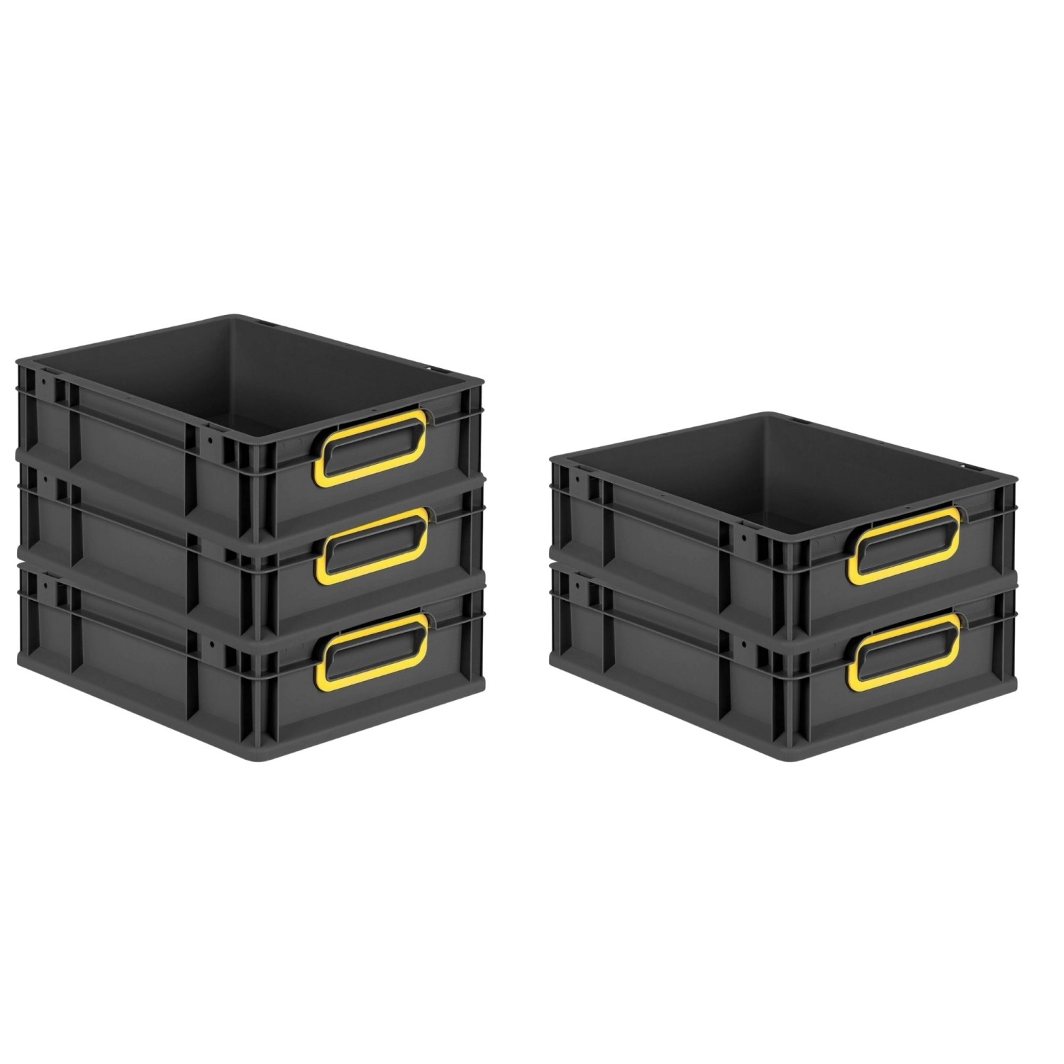 PROREGAL SparSet 5x Eurobox Nextgen Color HxBxT 12x30x40cm 11 Liter Griffe günstig online kaufen