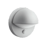 Graue Philips MyGarden June LED-Außenwandleuchte mit Bewegungssensor, 19,5x19,5x13,5 cm.