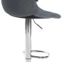 DELUKE Barhocker DUBAI Dunkelgrau Samt Chrom Barstuhl Mit Lehne Tresenhocker Tresenstuhl_2