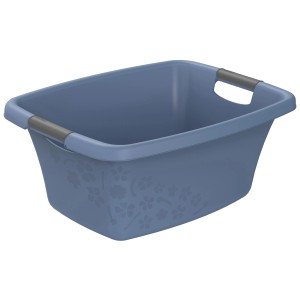 Rotho Wäschewanne Flowers 25 l Horizontblau