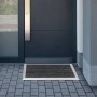 Floordirekt Fußmatte Spectral Aluminium Türmatte Textilfaser Rips 68 x 98 cm_6